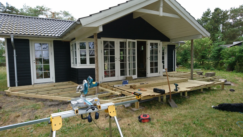 Renovering af sommerhus udført af tømrer fra Aalborg