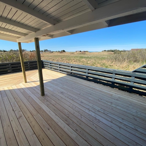 Ny træterrasse sommerhus i Nordjylland
