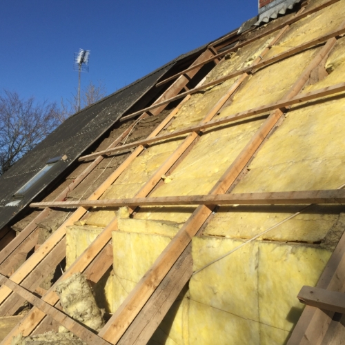 Isolering under nyt tag i Nordjylland