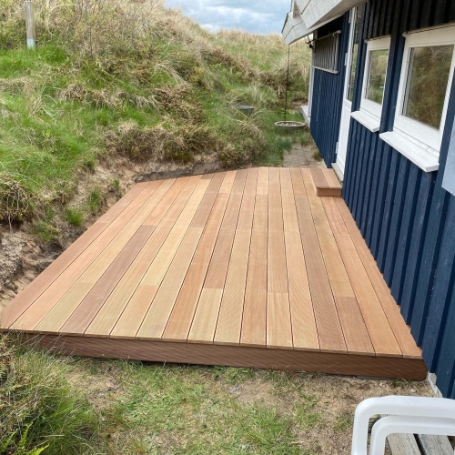 Ny træterrasse i Nordjylland